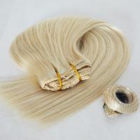 Cheap clip on human hair extensions wholesale fashion style 613 color top quality virgin human hair 